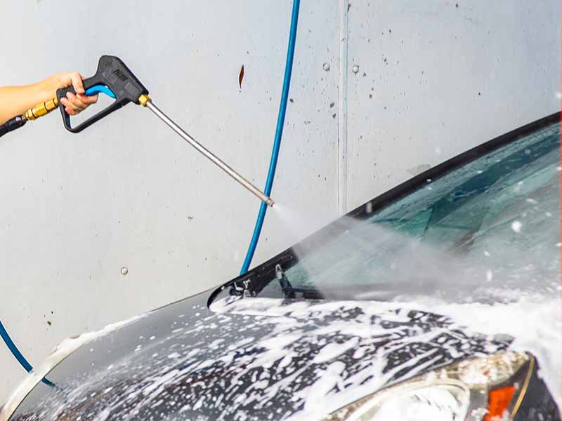 what pressure washer nozzle is safe for car washing