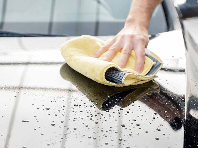 car drying chamois or microfiber