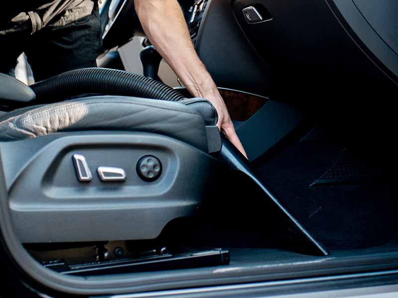how to clean between car seats